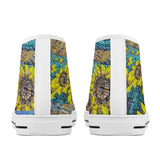 NASHVILLE BRAND SUNFLOWER ART High-Top Canvas Shoes