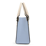 TENNESSEE WALKING HORSE PLEASURE SHELL BLUE Luxury Women PU Tote Bag - White