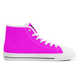NASHVILLE BRAND NEON PINK High-Top Canvas Shoes