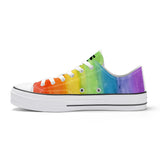 NASHVILLE BRAND PAINTED RAINBOW  Classic Low Top Canvas Shoes