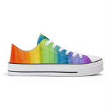 NASHVILLE BRAND PAINTED RAINBOW  Classic Low Top Canvas Shoes