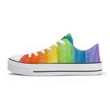 NASHVILLE BRAND PAINTED RAINBOW  Classic Low Top Canvas Shoes