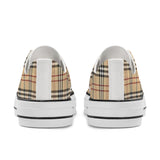 NASHVILLE BRAND BURBURY Classic Low Top Canvas Shoes - White