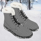 NASHVILLE BRAND Faux Fur Synthetic Leather Boot