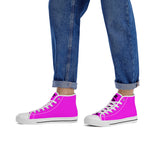 NASHVILLE BRAND NEON PINK High-Top Canvas Shoes