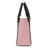 SADDLEBRED NATURAL PINK Luxury Women PU Tote Bag - Black Piping