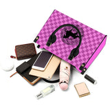 SADDLEBRED PINK AZTEC  Luxury Women PU Tote Bag - Black