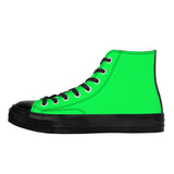 NASHVILLE BRAND NEON CONFUSED High Top Canvas Shoes - Black