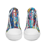 NASHVILLE BRAND HEART GRAFFITI  High-Top Canvas Shoes