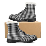 NASHVILLE BRAND Faux Fur Synthetic Leather Boot