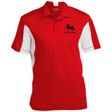 American Saddlebred 2 (black) ST655 Men's Colorblock Performance Polo - My Pony Store