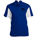 American Saddlebred 2 (black) ST655 Men's Colorblock Performance Polo - My Pony Store