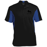 American Saddlebred 2 (black) ST655 Men's Colorblock Performance Polo - My Pony Store
