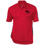 American Saddlebred 2 (black) ST695 Performance Textured Three-Button Polo - My Pony Store