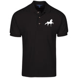 American Saddlebred (white) K420 Cotton Pique Knit Polo - My Pony Store