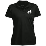 American Saddlebred (white) LST650 Ladies' Micropique Sport-Wick® Polo - My Pony Store