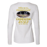 CELEBRATION 2023 TWHNC 1 64LTTX Ladies’ Essential Dri-Power Long Sleeve Tee - My Pony Store