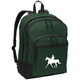 FOX TROTTER WITH MALE RIDER WHITE BG204 Basic Backpack - My Pony Store