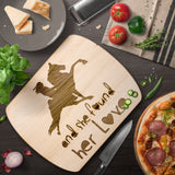 SHE FOUND HER TWH PERFORMANCE Hardwood Oval Cutting Board - My Pony Store