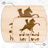SHE FOUND HER TWH PERFORMANCE Hardwood Oval Cutting Board - My Pony Store