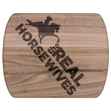 THE REAL HORSE WIVES TWH Hardwood Oval Cutting Board - My Pony Store